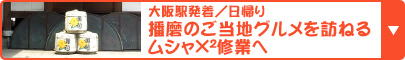 大阪駅発着／日帰り　播磨のご当地グルメを訪ねるムシャ×2修業へ