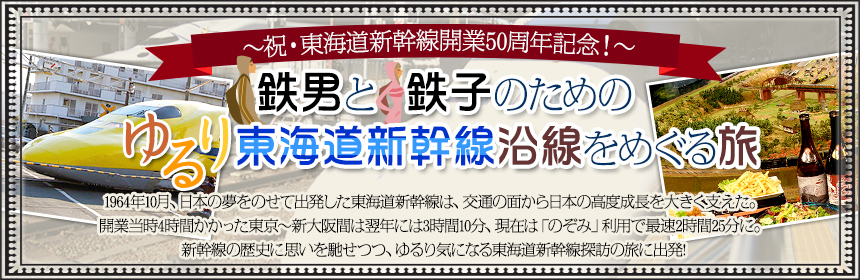 &#xff5e;祝・東海道新幹線開業50周年記念！&#xff5e;鉄男と鉄子のための ゆるり東海道新幹線沿線をめぐる旅 