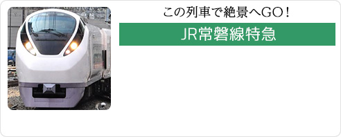 この列車で絶景へGO！ JR常磐線特急