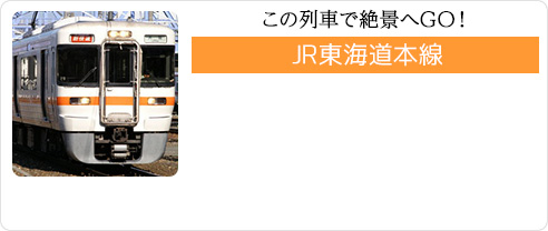 この列車で絶景へGO！ JR東海道本線